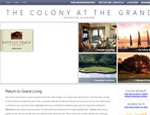 Tablet Screenshot of colonyatthegrand.com